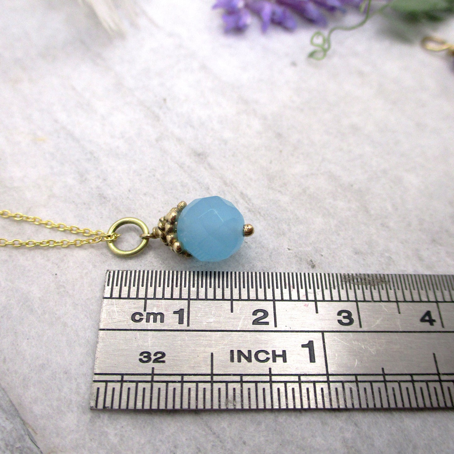 Load image into Gallery viewer, Caribbean Blue Star Crown Pendant in Solid Gold or Silver
