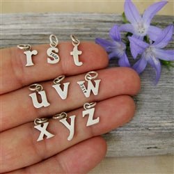 A to Z Baby Lowercase Letter Initial Charms Sterling Silver - Luxe Design Jewellery
