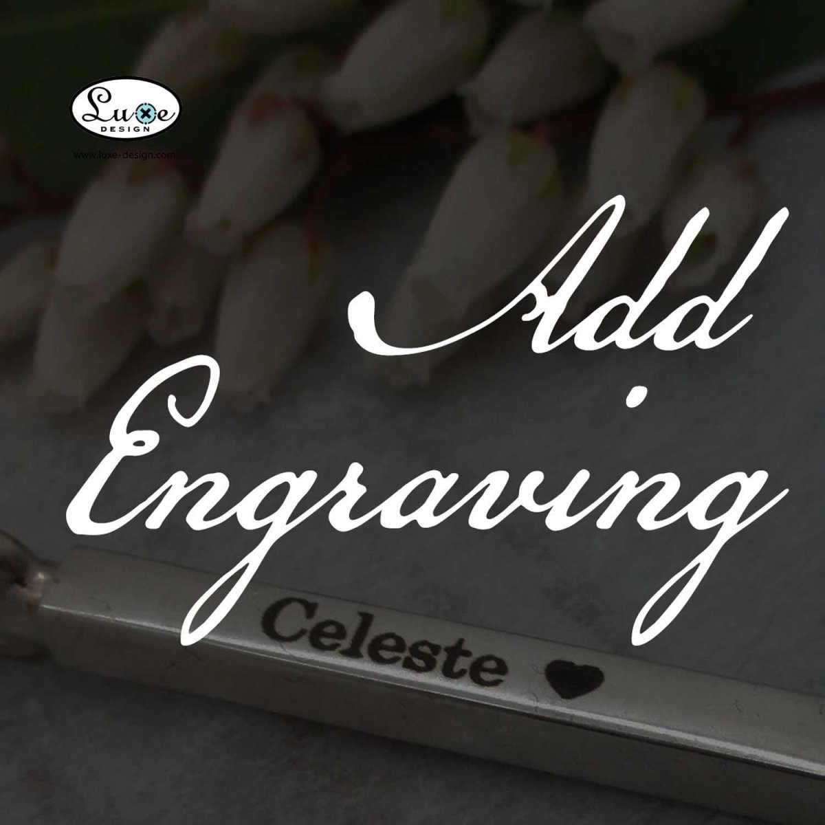 Add Basic Laser Engraving - adds up to one week production time to your order.