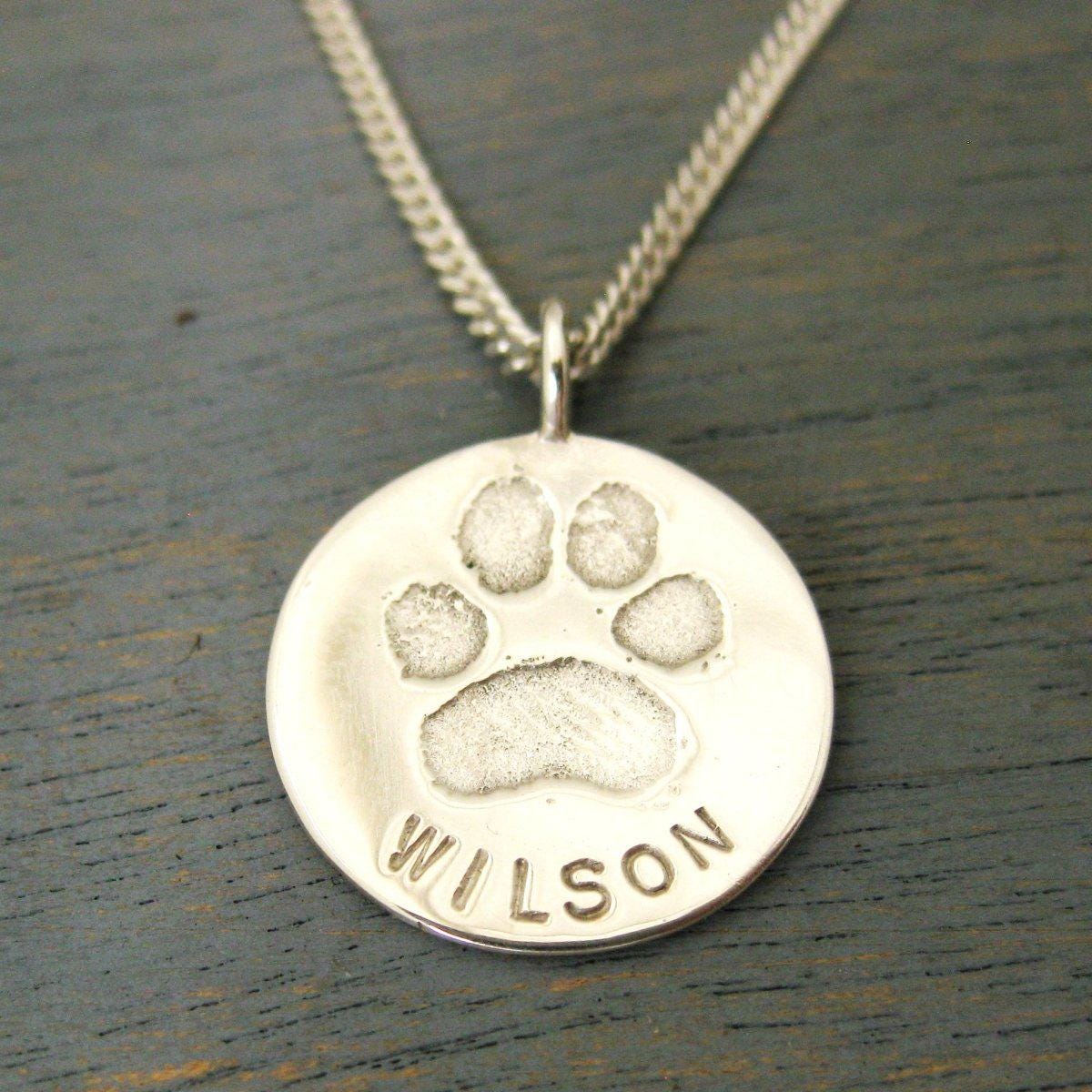 Additional Handwriting, Fingerprint, Thumbprint, Handprint, Nose print on Luxe Design Silver Pendant. - Luxe Design Jewellery