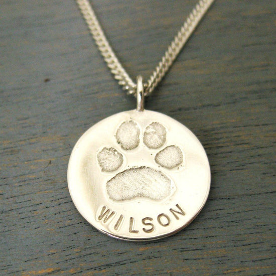Additional Handwriting, Fingerprint, Thumbprint, Handprint, Nose print on Luxe Design Silver Pendant. - Luxe Design Jewellery