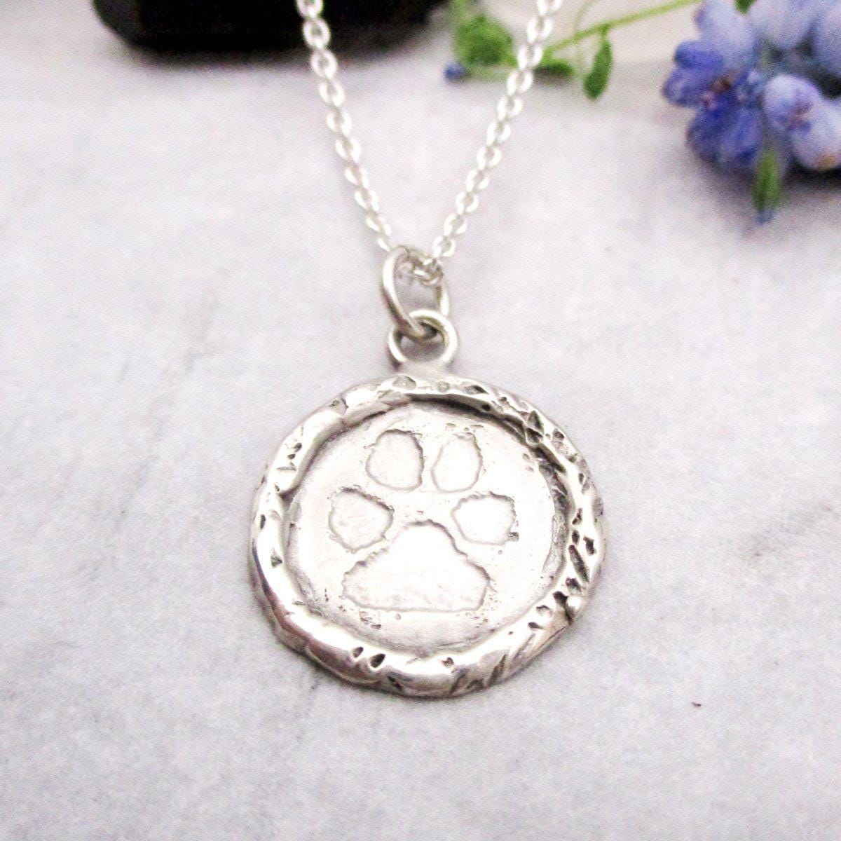 Additional Handwriting, Fingerprint, Thumbprint, Handprint, Nose print on Luxe Design Silver Pendant. - Luxe Design Jewellery