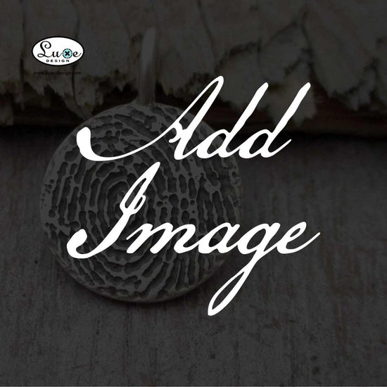 Add On A Fingerprint, Handprint, Nose Print or Paw Print to the back of your Luxe Design Jewellery