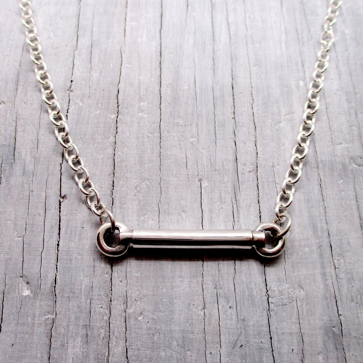 Cylinder Urn Horizontal Necklace for Cremation Ashes - Luxe Design Jewellery