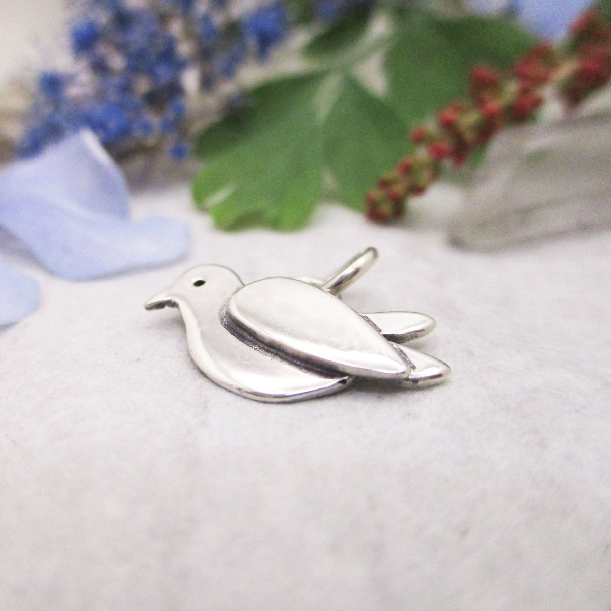 Dove Charm in Sterling Silver