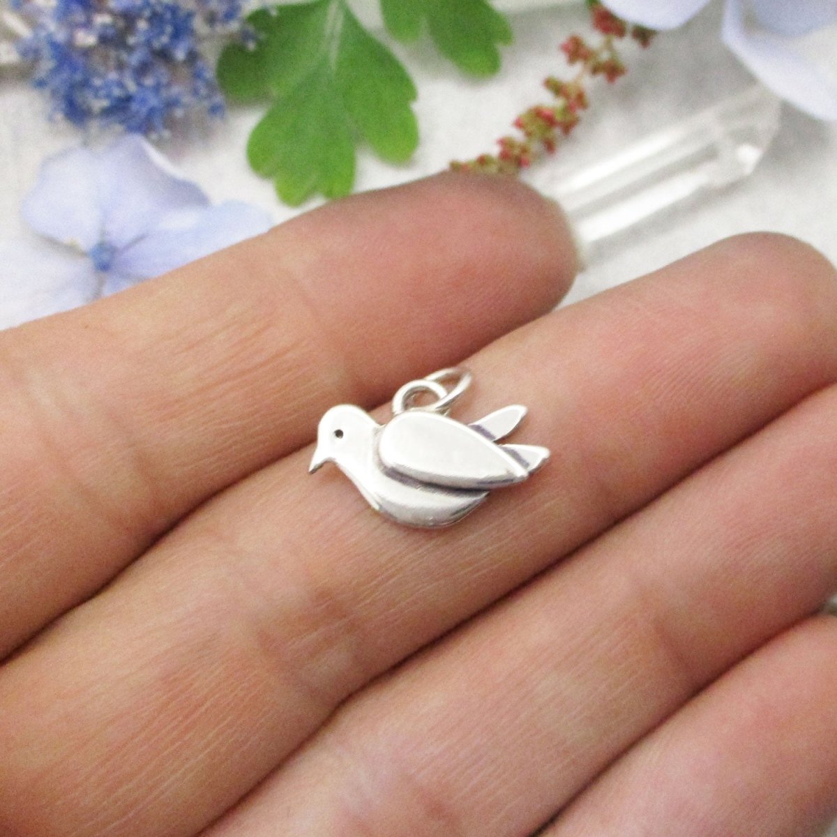 Dove Charm in Sterling Silver
