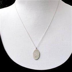 Finger Print Pendant from Flat Ink Print - Luxe Design Jewellery