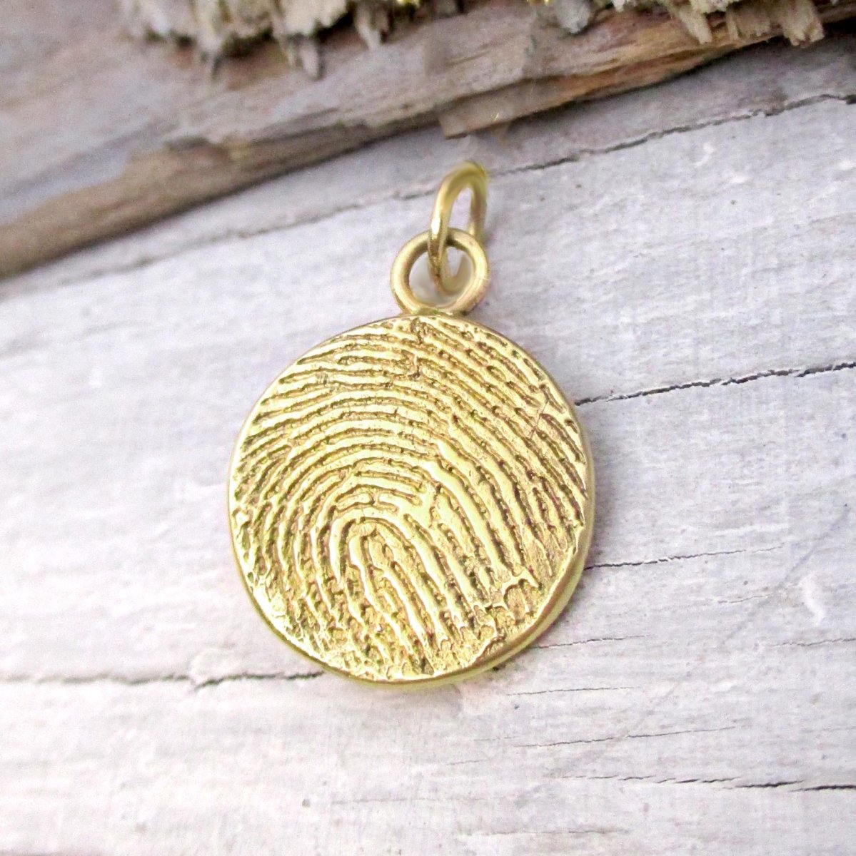 Fingerprint Crescent Memorial Jewelry Memorial Jewellery Luxe