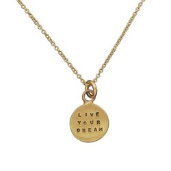 Gold Customizable Disc Charm - Luxe Design Jewellery