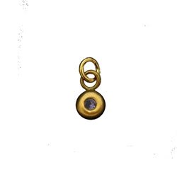 Gold June Birthstone Charm in Genuine Color Change Alexandrite - Luxe Design Jewellery