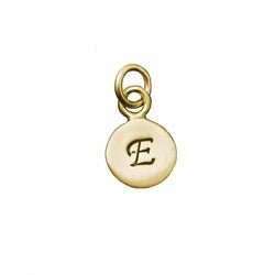 Gold Small Disc Cursive Initial Charm - Luxe Design Jewellery