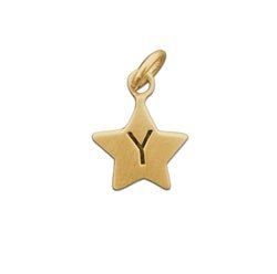 Gold Small Star Initial Charm - Luxe Design Jewellery