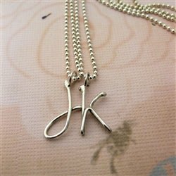 Handmade Script Initial K Charm - Luxe Design Jewellery