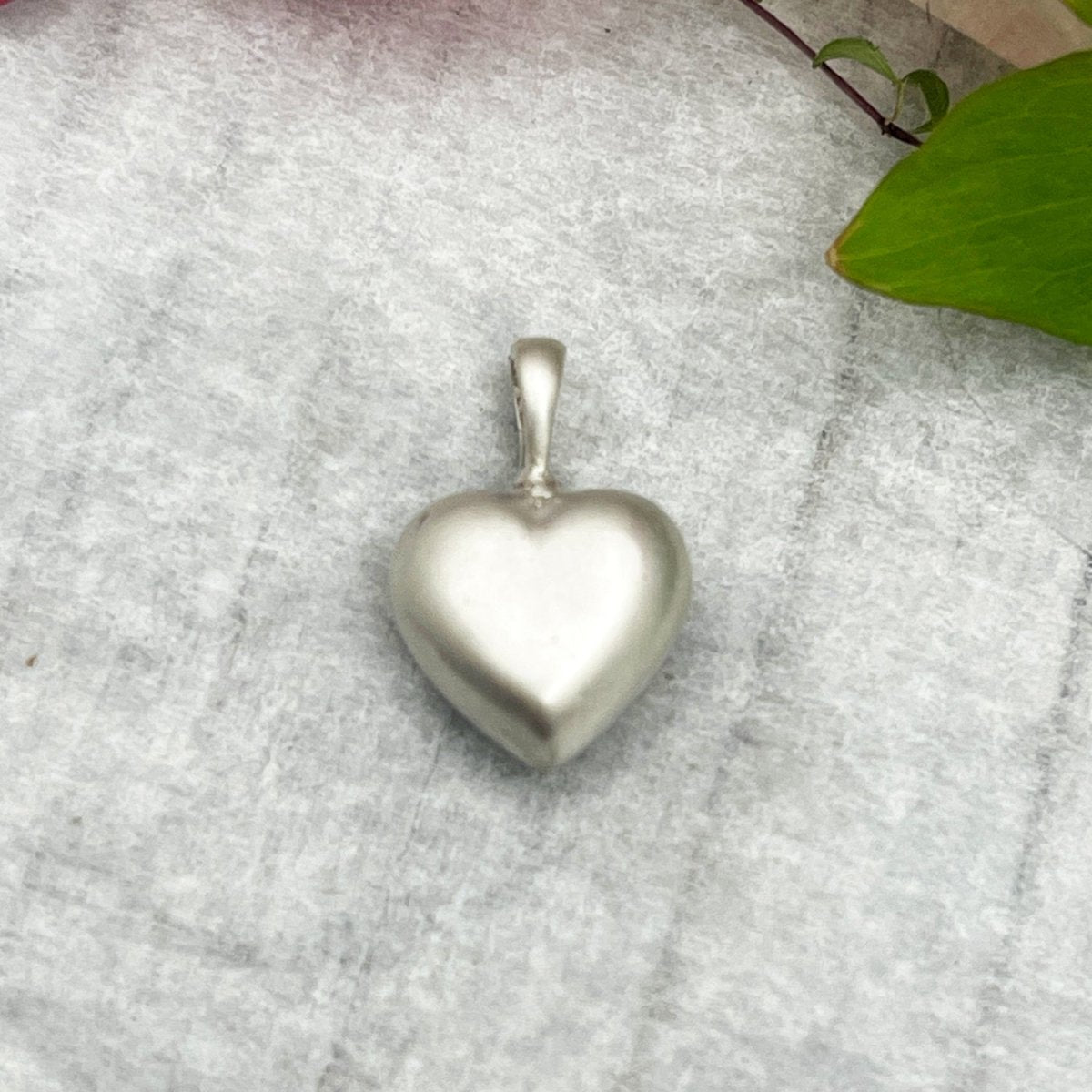 Heart Urn Pendant for Cremation Ashes in Sterling Silver: Memorial Urn Jewellery