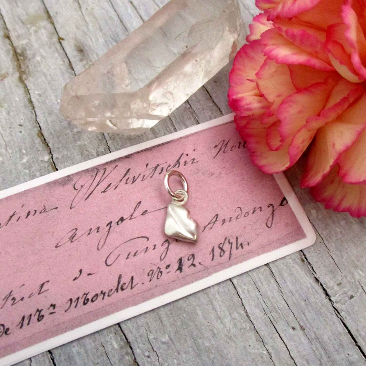 Kissy Lips Charm in Sterling Silver - Luxe Design Jewellery