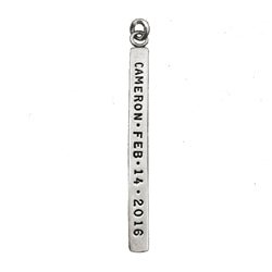 Long Nameplate Charm - Luxe Design Jewellery