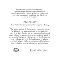 Lotus Amulet Necklace - Luxe Design Jewellery