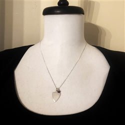 Men's Shield Pendant Necklace in Sterling Silver - Luxe Design Jewellery