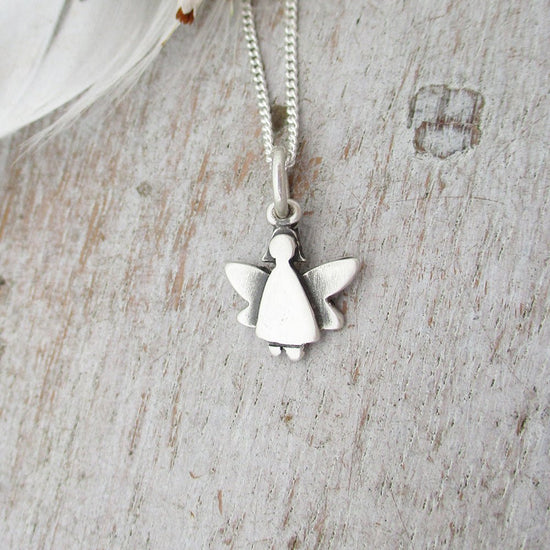 Mini Guardian Angel Charm - Choose Gold or Silver and add Personalization - Luxe Design Jewellery