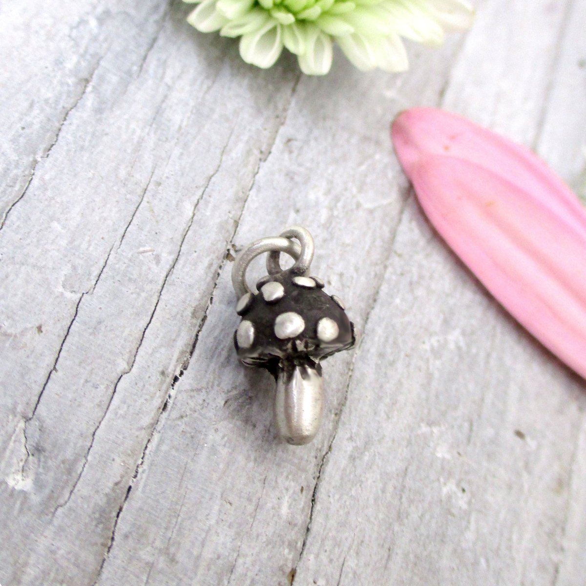 Mushroom Charm in Sterling Silver - Luxe Design Jewellery
