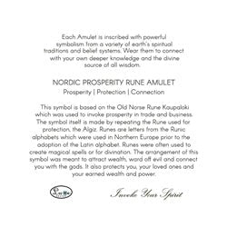 Nordic Prosperity Rune Amulet - Luxe Design Jewellery