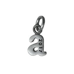Personalized Baby Lowercase Letter A Initial Charm Sterling Silver - Luxe Design Jewellery