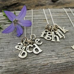 Personalized Baby Lowercase Letter A Initial Charm Sterling Silver - Luxe Design Jewellery