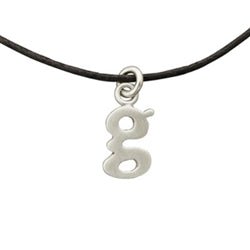 Personalized Baby Lowercase Letter G Initial Charm Sterling Silver - Luxe Design Jewellery