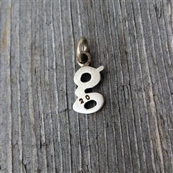 Personalized Baby Lowercase Letter G Initial Charm Sterling Silver - Luxe Design Jewellery