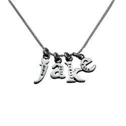 Personalized Baby Lowercase Letter K Initial Charm Sterling Silver - Luxe Design Jewellery