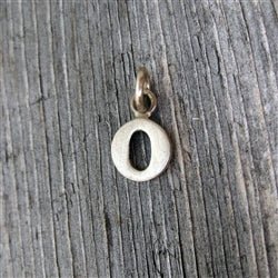 Personalized Baby Lowercase Letter O Initial Charm Sterling Silver - Luxe Design Jewellery
