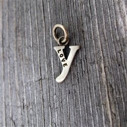 Personalized Baby Lowercase Letter Y Initial Charm Sterling Silver - Luxe Design Jewellery
