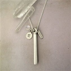 Personalized Date and Initial Urn Necklace for Ashes - Luxe Design Jewellery