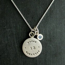 Personalized Silver Birthday Charm - Luxe Design Jewellery