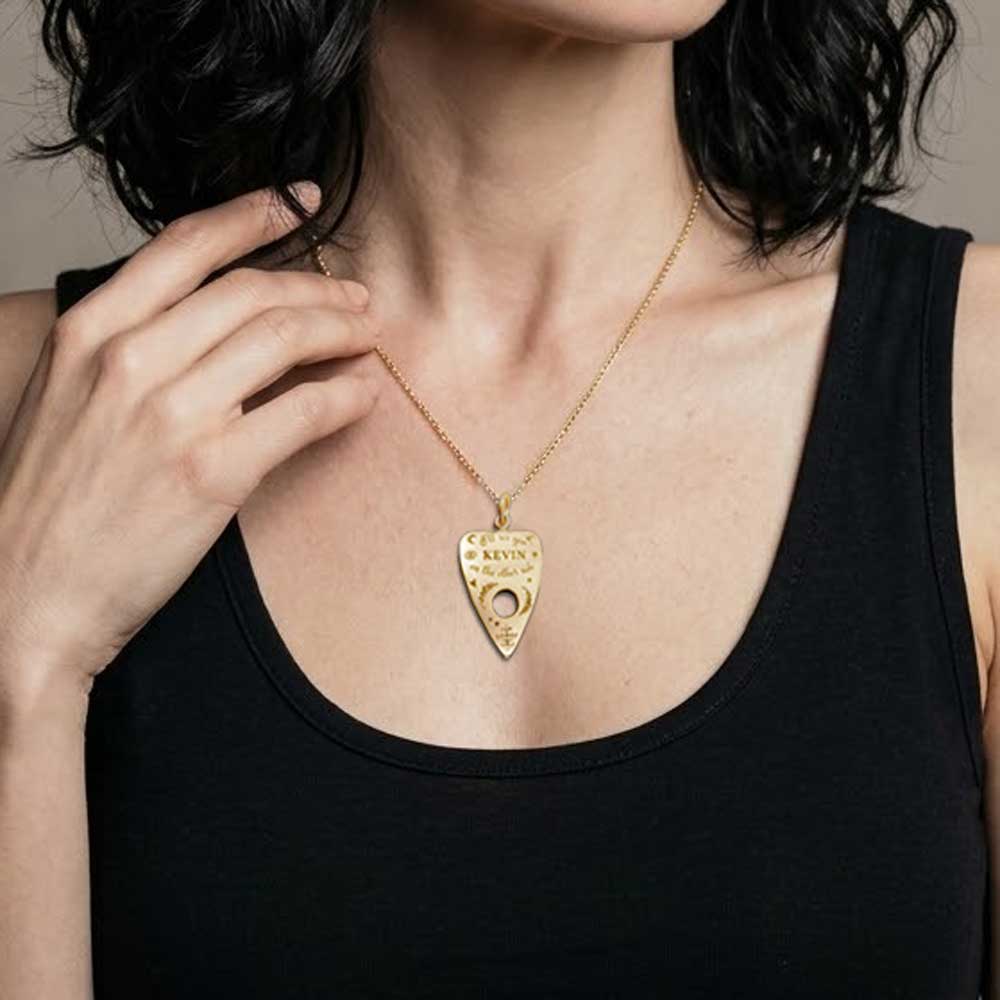 Planchette for Connection to Spirit | Personalized in Solid 14 Karat Gold