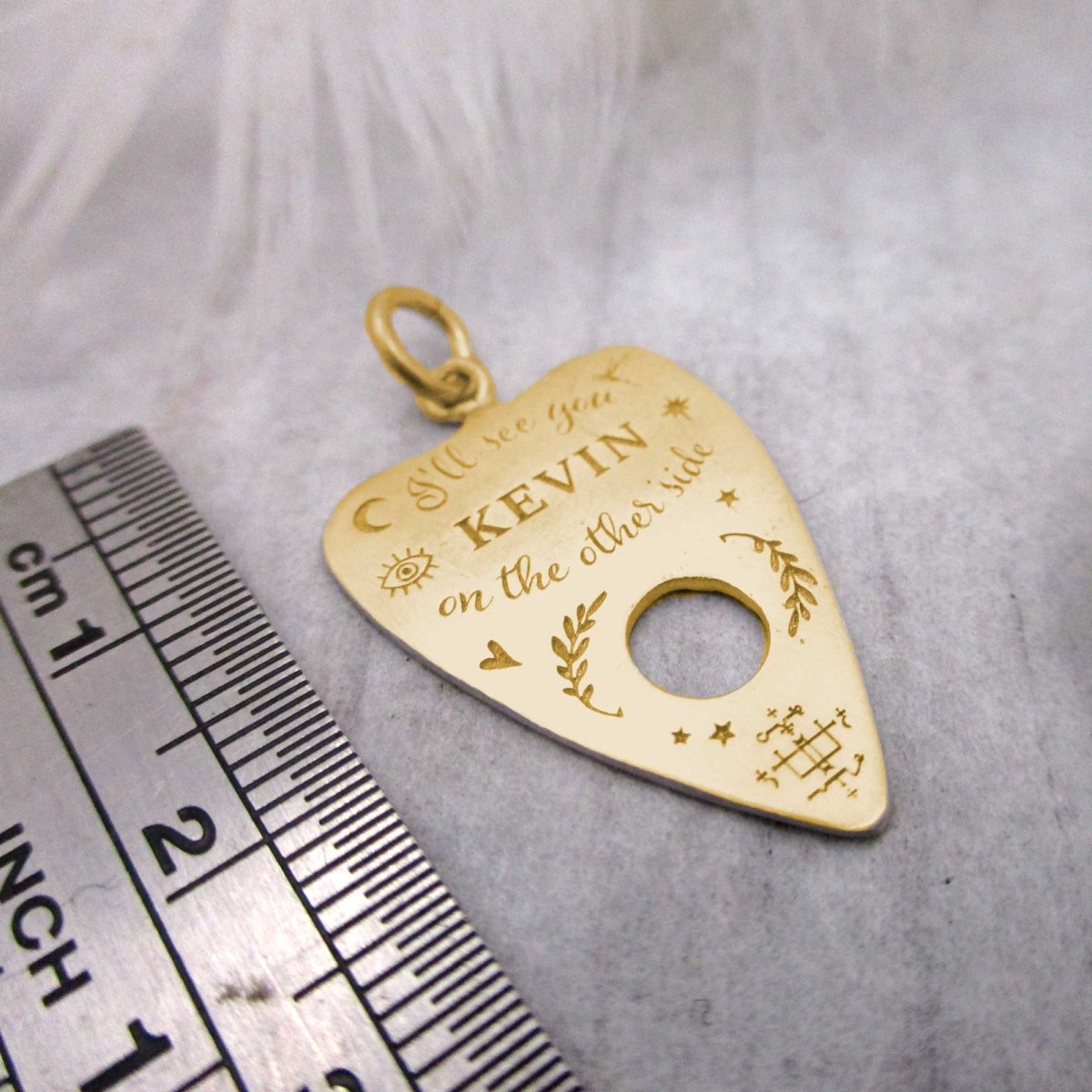 Planchette for Connection to Spirit | Personalized in Solid 14 Karat Gold