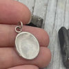 Double Sided Two Person Sterling Silver Fingerprint Pendant: Personalized Keepsake Gift