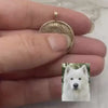 Solid 14 Karat Gold Dog Nose Texture Disc Pendant – Custom Pet Memorial Jewelry