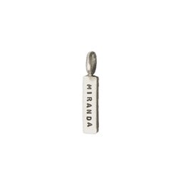 Rectangle Tag Charm - Luxe Design Jewellery