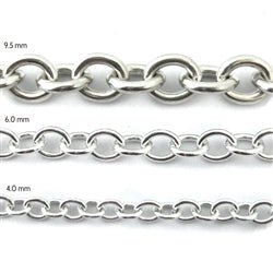 Silver Chunky Heavy Oval Link Bracelet - Luxe Design Jewellery