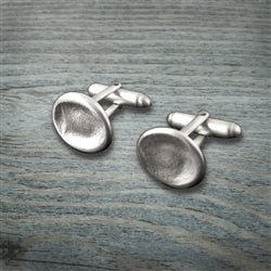 Silver Fingerprint Impression Cuff Links - Luxe Design Jewellery