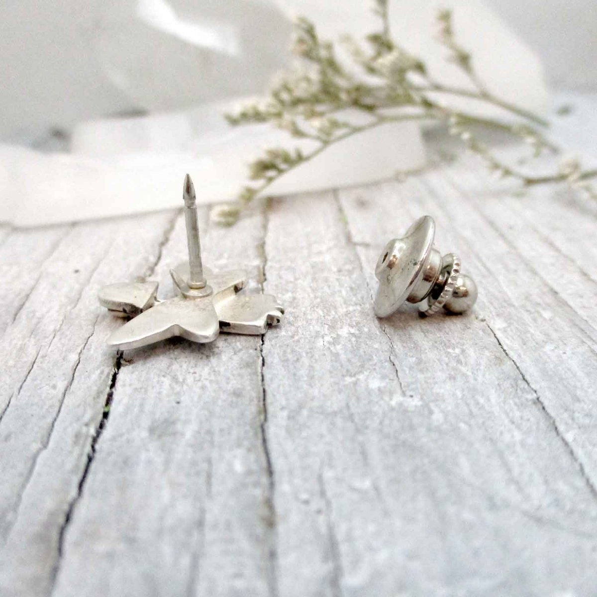 Silver Guardian Angel Pin - Luxe Design Jewellery