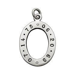 Silver Life Span Two Dates Memorial Charm - Luxe Design Jewellery