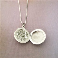 Sterling Silver Circle Locket Bracelet - Luxe Design Jewellery