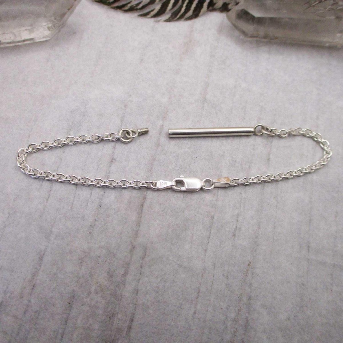Narrow Sterling Silver Cylinder Urn Bracelet for Cremation Ashes, Holds a Small Pinch of Ashes