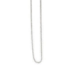 Sterling Silver Curb Chain Necklace with Spring Ring Closure - Luxe Design Jewellery