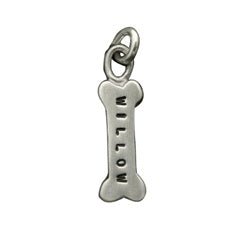 Sterling Silver Customizable Dog Bone Charm - Luxe Design Jewellery