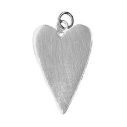 Sterling Silver Customizable Heart Proverb Charm - LARGE Font - Luxe Design Jewellery