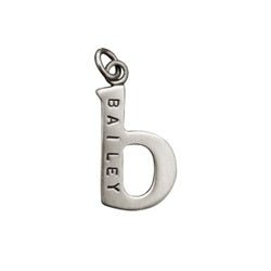 Sterling Silver Customizable Lowercase Letter 'b' Charm - Luxe Design Jewellery