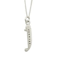 Sterling Silver Customizable Lowercase Letter 'j' Charm - Luxe Design Jewellery